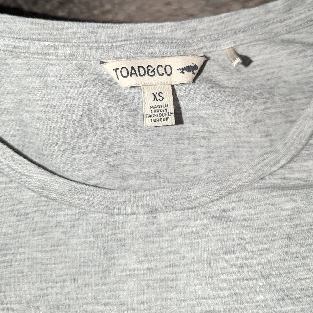 Toad&Co Samba Flutter Long Sleeve Shirt Grey Women's XS - Picture 3 of 8